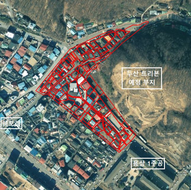 안동시 용상동 용상1지구 지적재조사 사업완료 공고