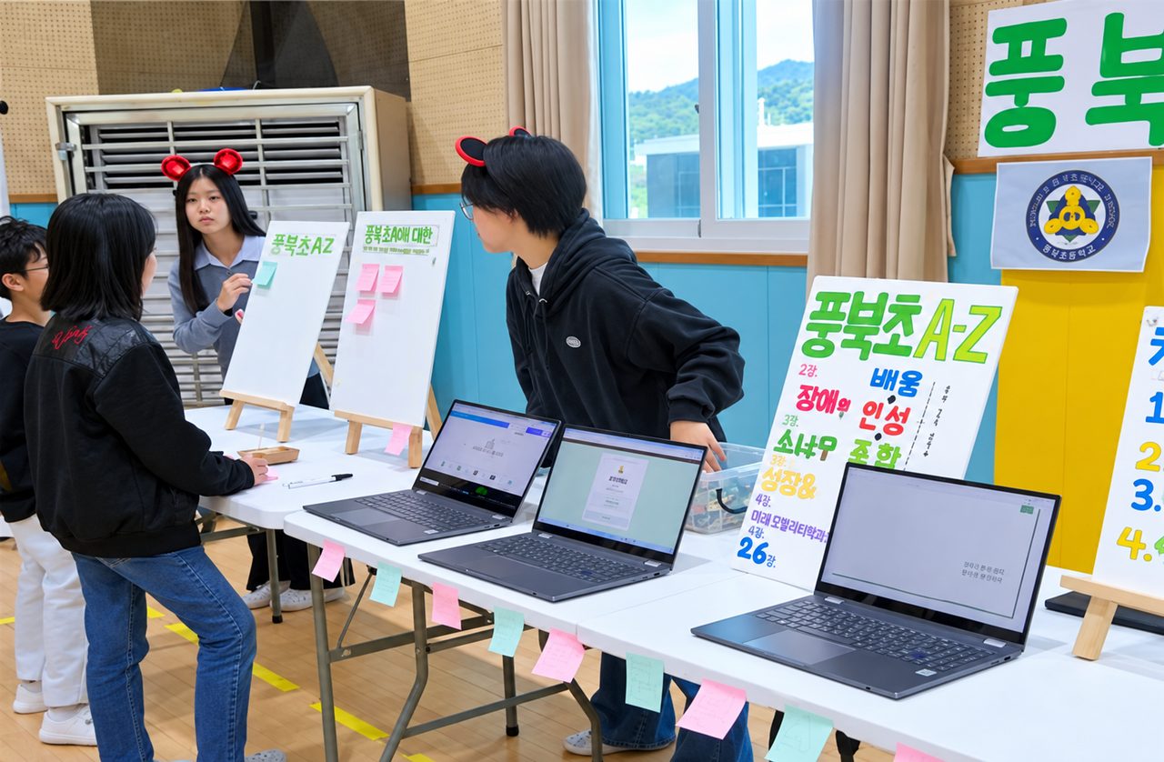 풍북초등학교, “관심사가 배움으로, 상상이 나만의 앱으로!” AI·디지털 활용 배움 프로젝트 발표회 개최