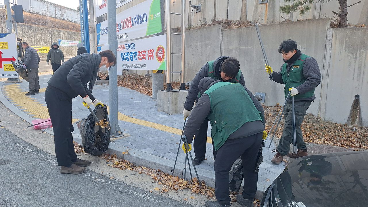 안동시농수산물도매시장, 설맞이 환경정비 실시